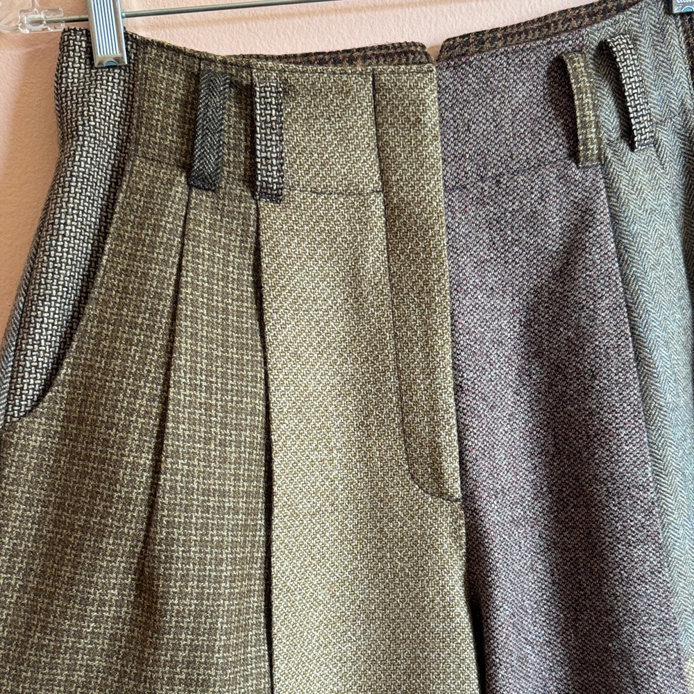 Patchwork Wool Trousers - Picture 7 of 13